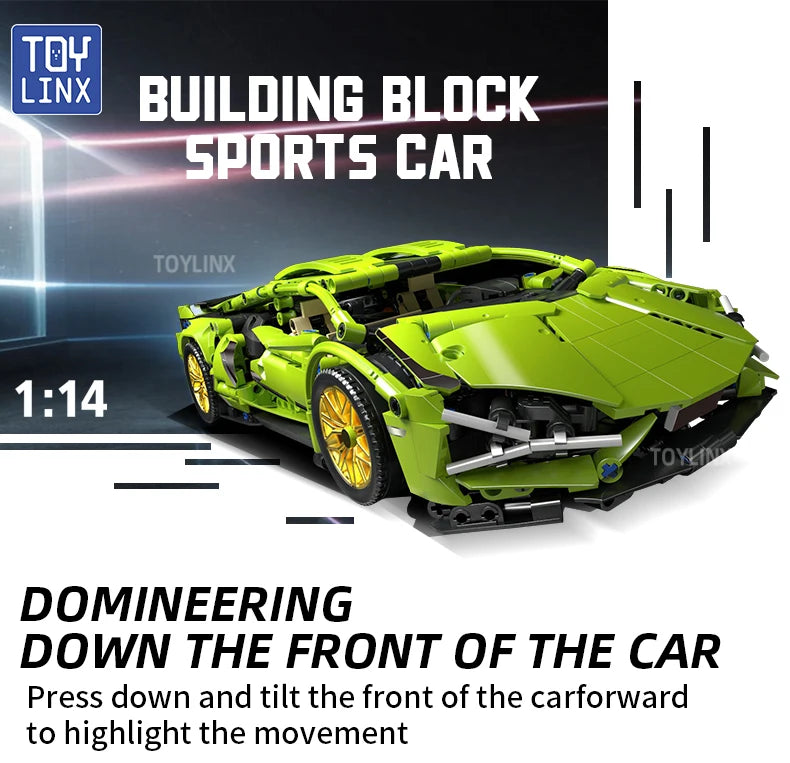 ToylinX Blocs Construction Voiture Sport - Modèle Technique Mécanique Adulte