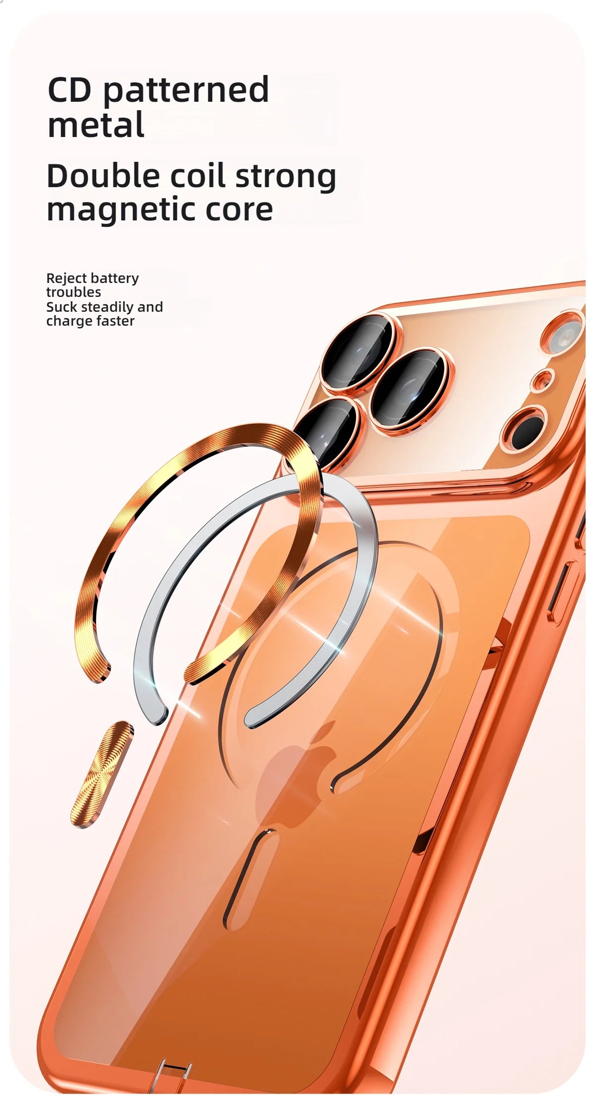 Coque iPhone MagSafe Transparente Ultra-Fine - iPhone 17/16/15 Pro Max Protection Magnétique