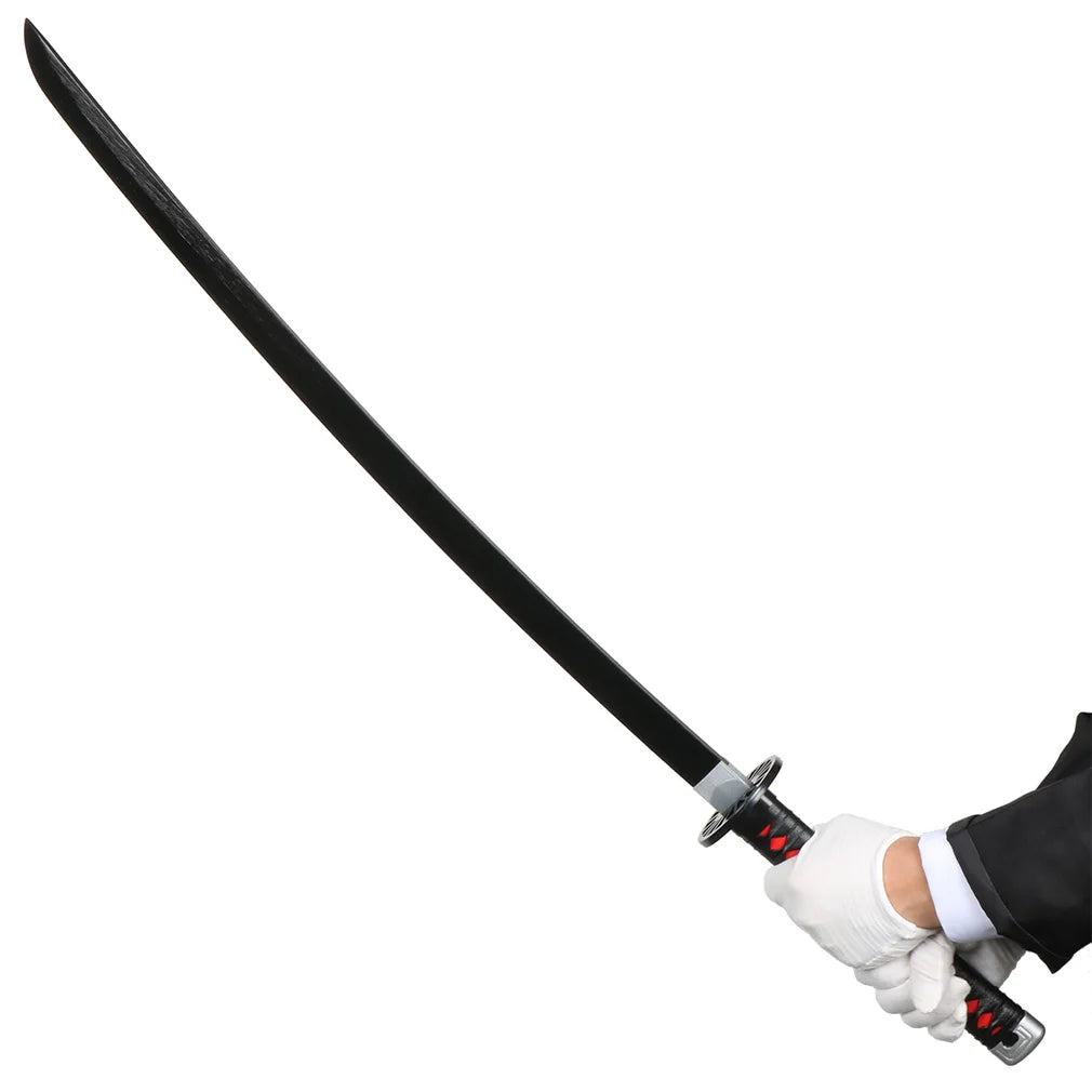 41 inch Demon Slayer Samurai Katana Sword With Belt And Holder Tanjiro Halloween Cosplay Props Decoration