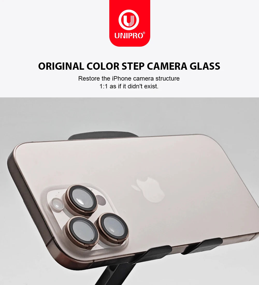 UNIPRO Camera Lens Protector HD Corning Glass For iPhone 17 Pro Max Back Lens Cap For iPhone 17 Air Full Cover Protective Case