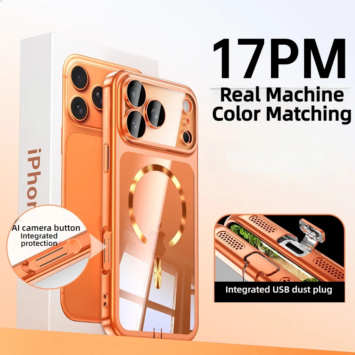 Coque iPhone MagSafe Transparente Ultra-Fine - iPhone 17/16/15 Pro Max Protection Magnétique