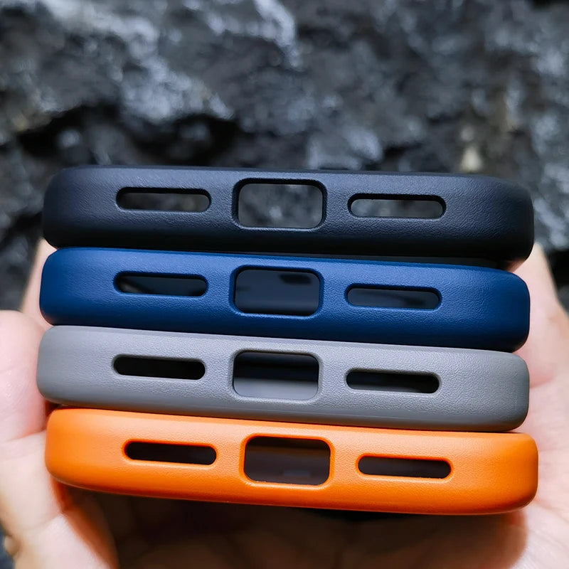 High Quality For Magsafe Case For iPhone 17 Pro Max / 17 Pro Magnetic Frosted Camera Metal Frame Shell