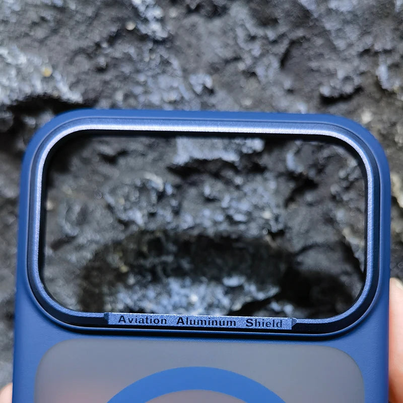 High Quality For Magsafe Case For iPhone 17 Pro Max / 17 Pro Magnetic Frosted Camera Metal Frame Shell