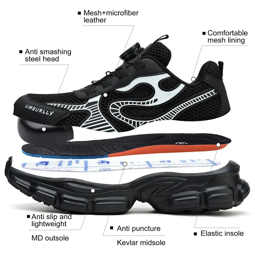 Chaussures de Sécurité Femme - Embout Acier Respirant Été