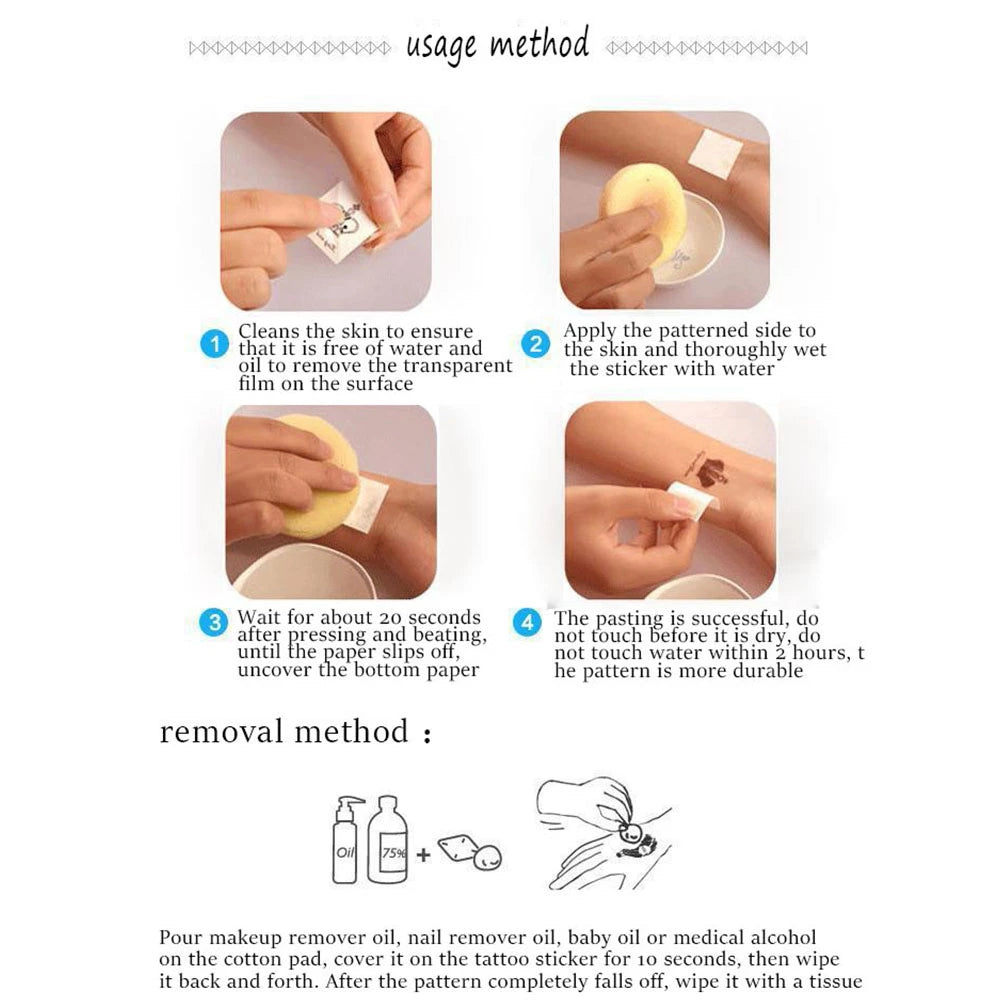 Tatouages Temporaires Stitch - Set 10pcs Halloween Cartoon Interstellaire