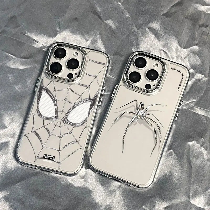 Coque iPhone Spider-Man Marvel - Silicone Souple Anti-Choc iPhone 16/15/14/13/12/11