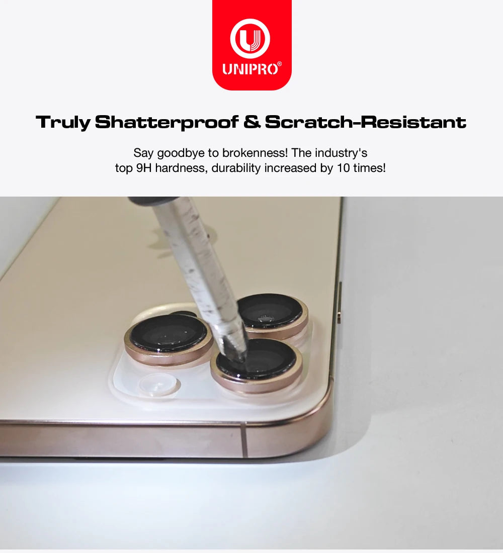 UNIPRO Camera Lens Protector HD Corning Glass For iPhone 17 Pro Max Back Lens Cap For iPhone 17 Air Full Cover Protective Case