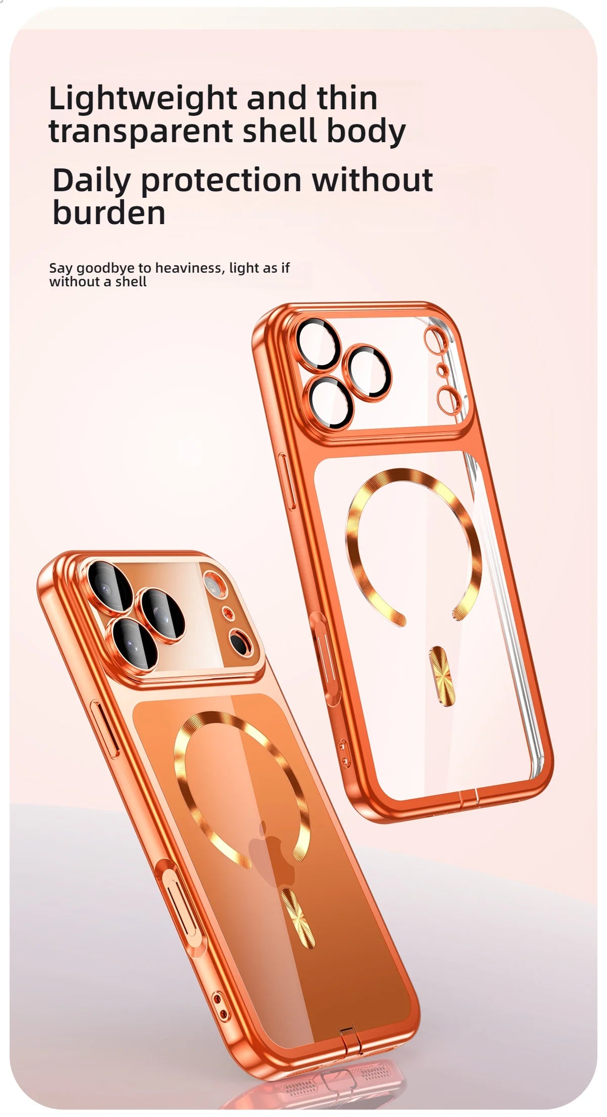 Coque iPhone MagSafe Transparente Ultra-Fine - iPhone 17/16/15 Pro Max Protection Magnétique