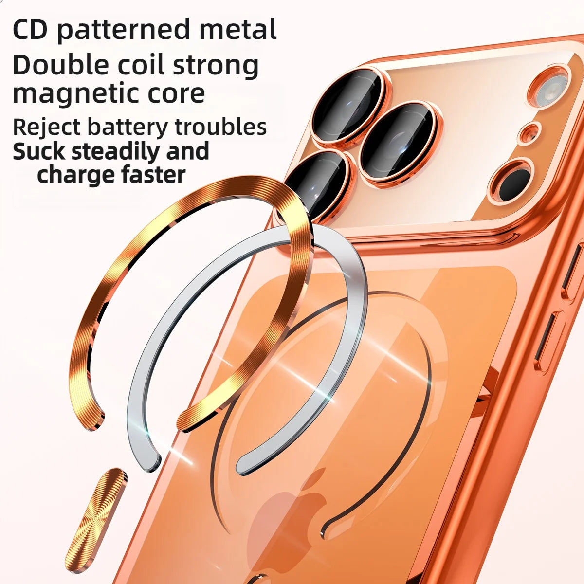 Coque iPhone MagSafe Transparente Ultra-Fine - iPhone 17/16/15 Pro Max Protection Magnétique