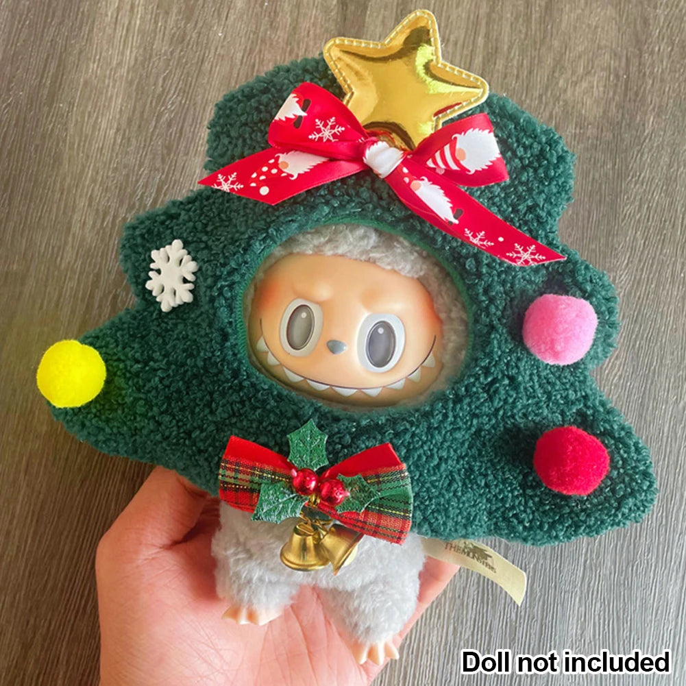 Pumpkin Halloween Set&Christmas Tree Star Dress for 3.0 Labubu Doll Outfit Cute Protective Shell Accessories Holiday Gifts