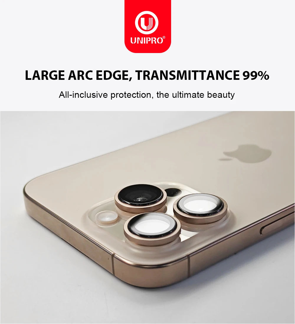 UNIPRO Camera Lens Protector HD Corning Glass For iPhone 17 Pro Max Back Lens Cap For iPhone 17 Air Full Cover Protective Case